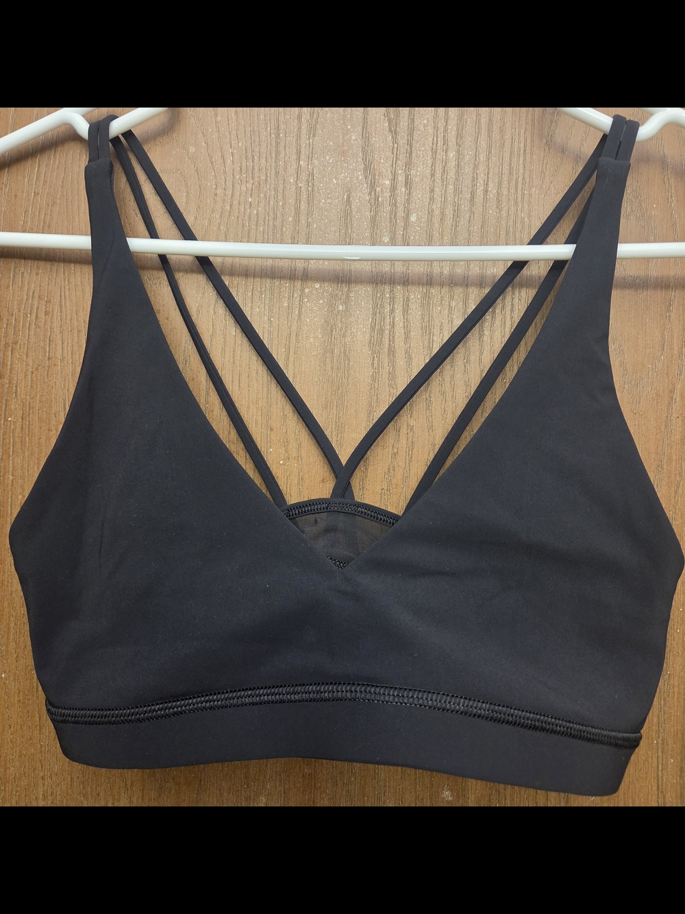 Lululemon Black Strappy Sports Bra